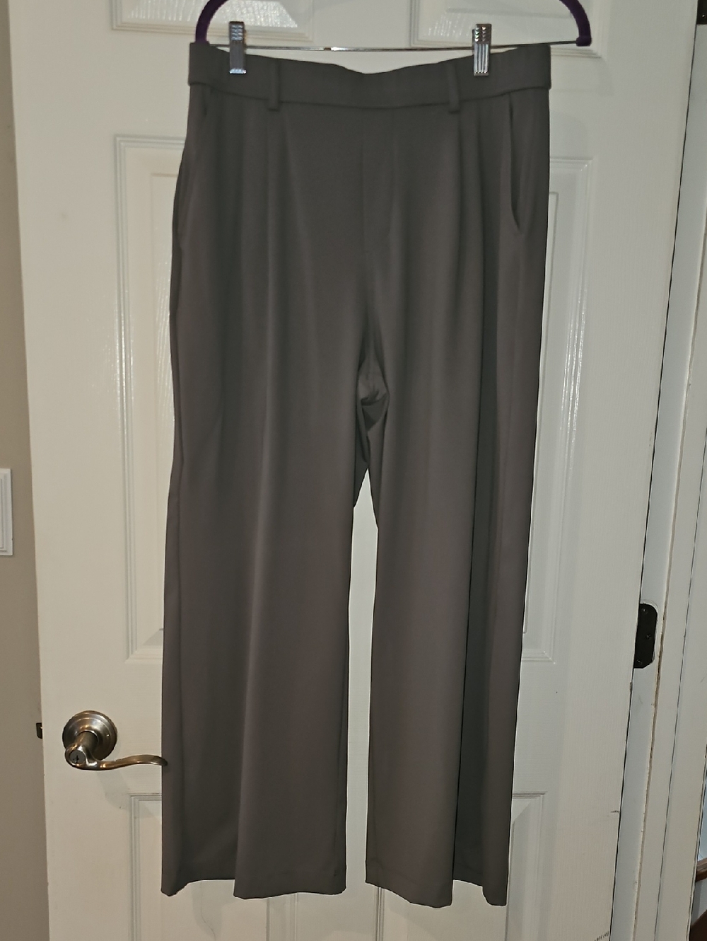 HALARA Gray High-Waist Wide Leg Pants